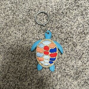 Vera Bradley Shore Thing Turtle Mirror Bag Charm